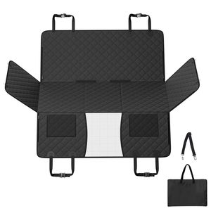 Coprisedile per Cani 132x63 cm con Fondo Rigido in Tessuto Oxford, Estensore per Sedile Posteriore, Amaca e Letto di Supporto per Viaggi in Auto - Product Image 1