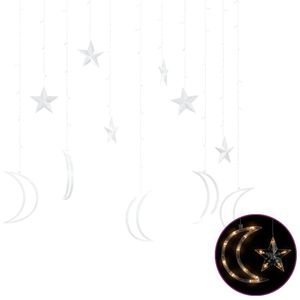 Illuminazione decorativa 138 del telecomando delle luci delle fate della stella e della luna in bianco caldo - Product Image 2