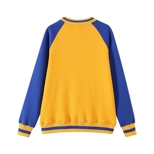 Sweat-shirt à col rond en chenille SGRho bleu et or de qualité supérieure, lettres grecques brodées pour les sororités et les fraternités, en molleton de coton - Product Image 2