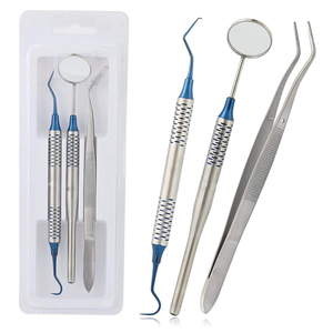Juego de Exploradores y Pinzas Dentales de Acero Inoxidable, 3 Piezas - Product Image 4