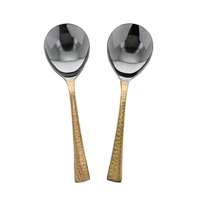 Ensemble de cuillères en métal de qualité supérieure à prix raisonnable avec finition lisse pour les banquets de mariage et la décoration de table de luxe - Product Image 1