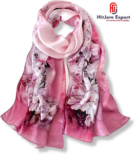 Luxury Custom Printed Long <b>Scarf</b> Soft Fabric Head <b>Scarf</b> White Label OEM ODM Textile Manufacturer Export Supplier - Product Image 1