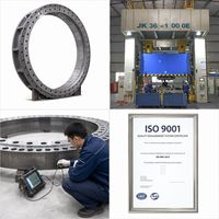 Pièces de tôlerie de grande taille pour bride de tour éolienne, robustes, ISO9001, pressée à 800T, en acier Q345E, fabricant OEM