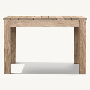 Mesa cuadrada de madera de teca con un estilo moderno y sencillo, adecuada para uso en exteriores, duradera y de buena calidad. - Product Image 5