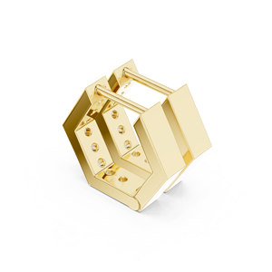 Pendientes de Aro Redondos de Plata de Ley 925 Chapados en Oro de 18K con Circonita, Joyería Ligera y Elegante para Mujer - Product Image 2
