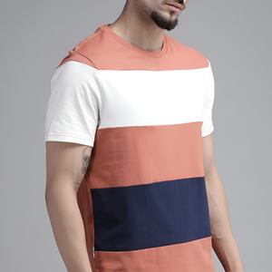Camiseta Casual de Bloques de Color para Hombre, de Algodón, Manga Corta, Estilo Urbano, Transpirable, a la Moda, para Verano - Product Image 5
