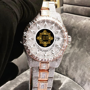 Export Quality Stainless Steel Moissanite Diamond Quartz Watch Women Slim Bracelet Style Sapphire Crystal Dial Waterproof Luxury - Product Image 4