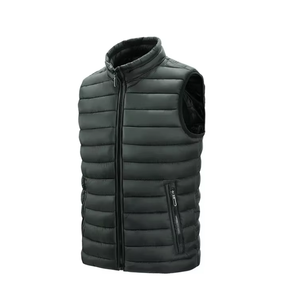 Gilet matelassé d'hiver imperméable tricoté de haute qualité, à capuche, sans manches, pour homme - Product Image 2