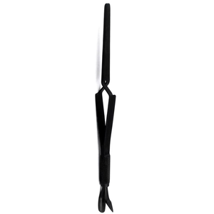 Pince à ongles UV rectangulaire noire en acier inoxydable à pointe inclinée 3-en-1 pour sourcils – Outils de pinçage en gros - Product Image 3