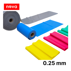 Banda elástica médica de látex de caucho natural de Malasia, excelente, 45.7m x 6 pulgadas 0.25mm, para fisioterapia y rehabilitación muscular - Product Image 1