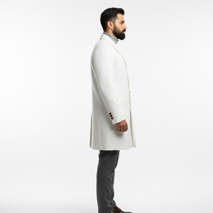<b>Men</b> Heavy <b>Wool</b> <b>Overcoat</b> <b>Long</b> Winter Classic Coat OEM Factory Custom Logo Design Fashion Outerwear Wholesale Supplier - Product Image 6