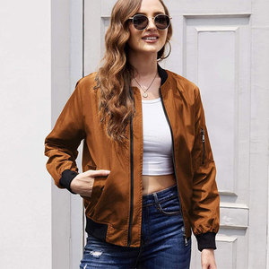 Soft <b>Shell</b> Bomber Jacket Wholesale for Women Premium Casual Lightweight Jacket Manufacturer for Women - Product Image 4