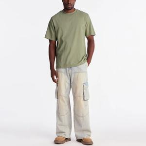 Camisetas Casuales de Algodón Orgánico 100% Personalizadas al por Mayor para Hombre, Corte Regular, Premium, Lisas, Hombros Caídos, Blancas, 200 Gramos - Product Image 4