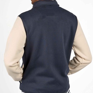 Custom Breathable Plus Size Wool Chenille Embroidery Letterman <b>Jackets</b> <b>Men</b> Vintage <b>White</b> Leather Sleeve Varsity <b>Jacket</b> - Product Image 5
