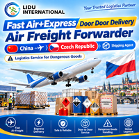 Schneller Luft- und Expressversand von Tür zu Tür, Luftfrachtspediteur China nach Tschechien, Speditionsagentur, Logistikdienstleistung für gefährliche Güter