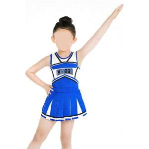 Disfraz de Animadora para Niñas, Azul, Talla Grande, Vestido de Animadora, Uniforme para Halloween, Cosplay, Fiesta, Espíritu Escolar - Product Image 3