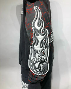 Ensemble survêtement personnalisé avec logo, éco-responsable, coupe droite, jambes amples, surpiqûres contrastées, poids moyen, coupe classique - Product Image 3