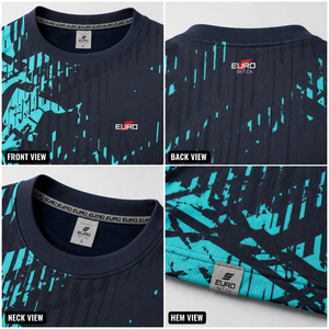 T-shirt ample pour homme avec sublimation, disponible en plusieurs couleurs pour un usage décontracté ou sportif, tailles personnalisées disponibles. - Product Image 5