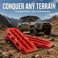 2 planches de traction tout-terrain robustes en plastique de 70 cm pour le sauvetage d'urgence des voitures, adaptées aux SUV 4x4, au sable, à la boue et à la neige