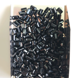 พลอยออนิกซ์สีดำธรรมชาติ รูปทรงแปดเหลี่ยมขนาด 5x3 มม. คุณภาพดีที่สุด สำหรับทำเครื่องประดับ จากเรดเมาน์เทน เจมส์ - Product Image 2