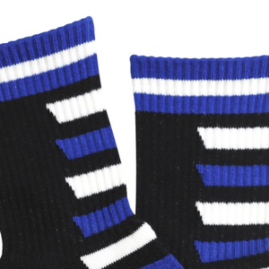 Calcetines Zeta Phi Beta Negros y Azul Rey con Letras Griegas, Calcetines de la Hermandad 1920, Ropa de la Hermandad, Calcetines Cómodos de Punto para Uso Diario - Product Image 6