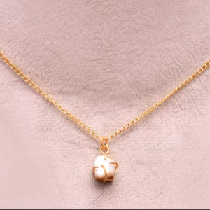 Collar con Colgante de Perla Barroca de Madreperla para Niños, Plata de Ley 925, Chapado en Oro de 14K, Perla Natural, Joyería Étnica Hecha a Mano - Product Image 1