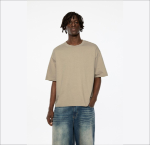 Camisetas de Hombre 100% Algodón, Corte Cuadrado, Cuello Redondo, Costuras en Contraste, Directamente del Fabricante - Product Image 5