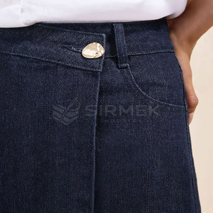 Jupes en jean pour femmes, prix de gros direct usine, denim extensible en coton, tenue décontractée, mode streetwear estivale, jupe personnalisée - Product Image 5