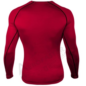 Camiseta de Compresión Transpirable de Tela Tejida Unisex Aerofaster, Cuello Redondo, Corte Ajustado, Secado Rápido, Uso Diario Informal, Gris Oscuro - Product Image 2