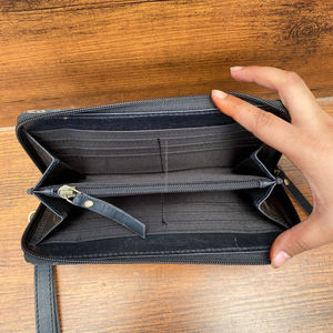 Gran oferta, billetera de cuero mecanizada a mano de diseñador de lujo con muñequera, tarjetero largo de estilo nuevo de alta calidad, piel de vaca para mujer - Product Image 6