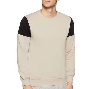 Regular Fit Solid Color Men's Crew Neck Knitted <b>Pullover</b> Sweatshirt Casual Men's Sweatshirt Custom Logo Men Gym Sweatshirt - Product Image 1