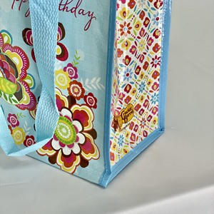 ผู้ผลิตเวียดนาม กระเป๋าช้อปปิ้งแบบพับได้เคลือบลามิเนต  โลโก้และขนาดตามสั่ง ผลิตภัณฑ์รักษ์โลก กระเป๋าผ้า PP ทอ - Product Image 3