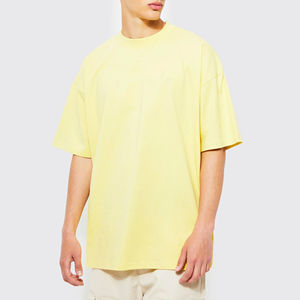 Camiseta Extra Grande de Algodón 100% para Hombre, Transpirable, de Secado Rápido, Manga Corta, Cómoda, Estilo Hip Hop, Precio de Fábrica - Product Image 1