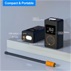 Inflador de Neumáticos Inalámbrico Inteligente Portátil Negro de 3600 mAh, Bomba de Inflado Eléctrica Multifuncional para Automóvil - Product Image 5