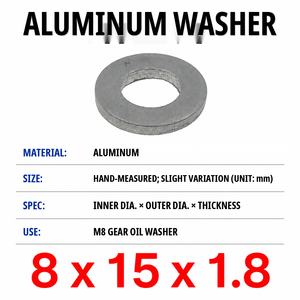 SOMOTO Taiwan Arandelas de Aluminio para Motocicletas de Competición, Fijaciones M8 - Product Image 2