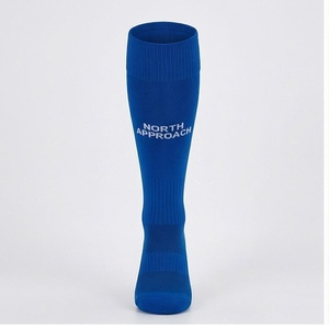 North Approach <b>Knee</b> <b>High</b> <b>Socks</b> Blue Breathable Soccer Sports <b>Socks</b> for Adults Summer Season - Product Image 1