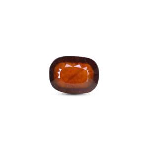 Faceted Oval Hessonite Gomed 7.2 Carat Loose Gemstone for Fine Jewelry - Product Image 1