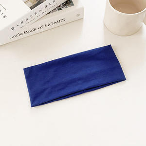 Bandeau de sport en coton personnalisé pour adultes, élastique coréen, pour yoga, homme et femme, confortable, sans découpe - Product Image 2