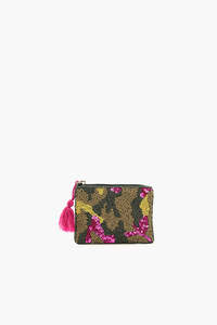 Solder bags fashion Embroidery Seed <b>Beaded</b> Clutch <b>Beaded</b> Purse <b>Beaded</b> Coin Purse Small Colorful Purse by - Product Image 1