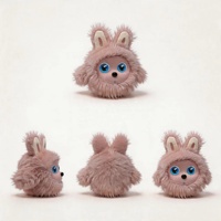 RG-AI-K01 Nouveau design de robot compagnon en peluche en forme de lapin à intelligence artificielle, adapté à l'apprentissage précoce des jeunes enfants