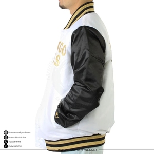 OEM Custom Satin Bomber <b>Jacket</b> Embroidered Patchwork <b>Camo</b> Team <b>Jackets</b> Loose Fit High Quality Winter Streetwear <b>Jacket</b> - Product Image 4