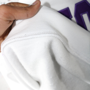 Sweat-shirt à col montant gris anthracite ST THOMAS 100% PURPLE avec broderie appliquée, col large, CLUSH INDUSTRIES - Product Image 5