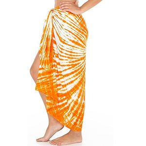 High Quality Women Beach <b>Sarong</b> Pareo <b>Wrap</b> Cover Up Soft Cotton Printed Swimwear Custom OEM Wholesale Factory Price - Product Image 6