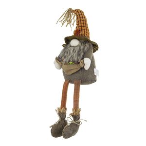 ตุ๊กตาโนมสีน้ำตาลใบเมเปิ้ลผ้า ขนาด 10.2x8.7x24.5 นิ้ว จำนวน 2 ชิ้น สำหรับตกแต่งโต๊ะในเทศกาลวันขอบคุณพระเจ้า ฤดูใบไม้ร่วง งานเลี้ยงฉลอง - Product Image 4