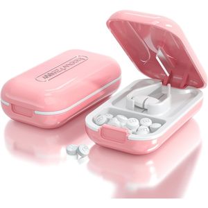 Tagliapillole Portatile Compatto, Divisore di Pillole per Grandi Medicinali, Taglia Vitamine, con Custodia Inclusa - Product Image 1