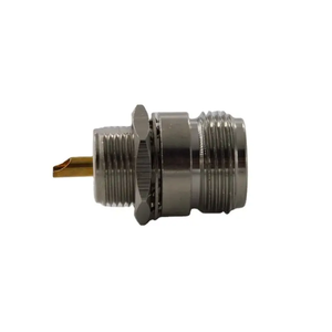 Conector Coaxial RF Hembra Tipo N de Montaje en Panel, 50 Ohmios, Totalmente de Cobre, con Tuerca y Arandela - Product Image 5