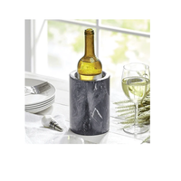 Refroidisseur de bouteilles en marbre blanc U F INTERNATIONAL WMC-37, design écologique pour une rétention de la glace, idéal pour la décoration de table moderne et les fêtes, pour le vin