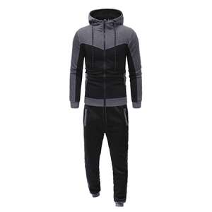 Ensemble de survêtements décontractés pour hommes, streetwear d'hiver, respirant, à capuche, manches longues, jogging, polyester/coton - Product Image 3