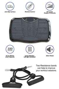 Plateforme de fitness vibrante électromagnétique en fer pour usage domestique, sûre pour l'entraînement du corps entier - Product Image 4