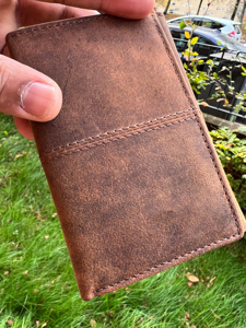 Premium Business Genuine Leather Trifold <b>Wallet</b> <b>Men</b> RFID Blocking Custom Brand <b>Credit</b> <b>Card</b> Holder OEM Factory NTW-0025 - Product Image 5